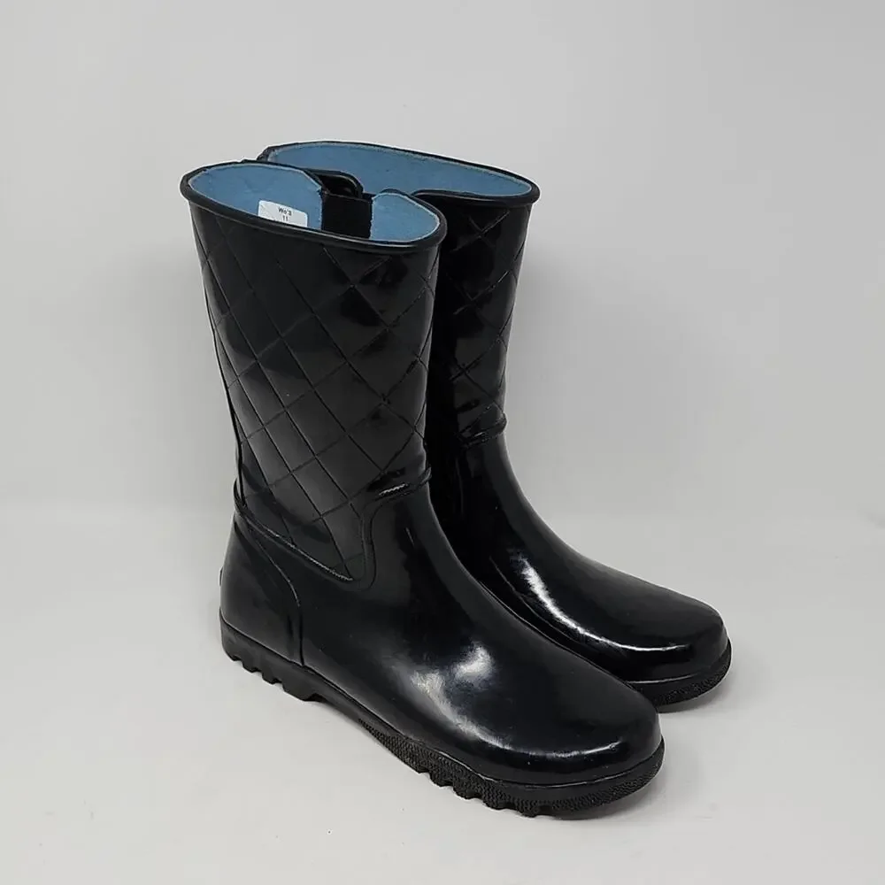 Sperry Women's Waterproof Rubber Boots Black Size 11
